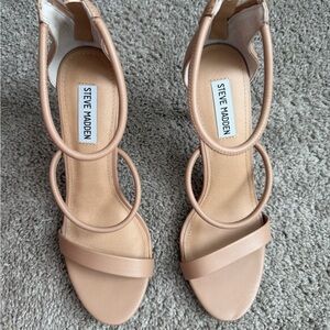 Steve Madden Nude Strappy Heels